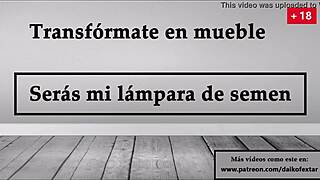 Turn into my semen lamp in Spanish JOI
