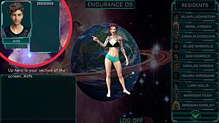 Stranded in space, chatting with curvy girls about huge boobs