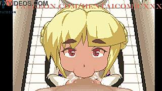 ichigo-chan gets doggystyle in game center