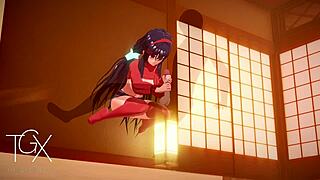 anime hentai game with mita in intense sex positions and blowjob scenes.