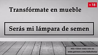 Turn into my semen lamp in Spanish JOI
