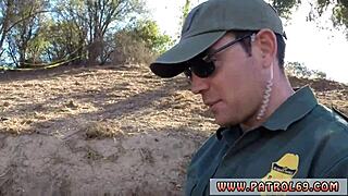 Male Police Stripper XXX Border Hopping Redhead Loves Cock