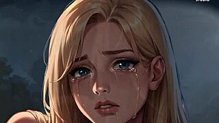 futa shemale bangs female stepsister with a public beach blowjob in 3d hentai asmr. wild crowd watching!