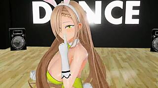 i love watching ichinose asuna undress and dance in her bunny outfit, those big boobs bouncing 😍
