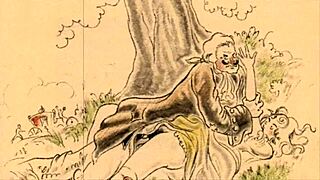 Vintage Illustration Of Erotic Art From The Past.