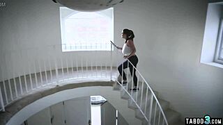 Chubby maid Angela White serves boss with massive tits