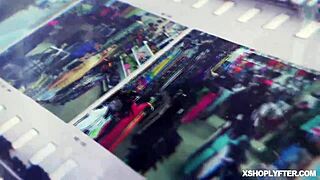 abby adams gets drilled by lp officer in office