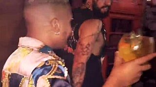 Twink bent over for bareback monster cock doggystyle as Christmas gift. 🎄🍆