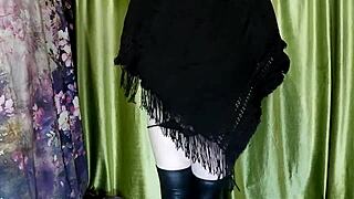 Cute demon boy Eronekokun performs a masturbation trick for bad girls in this roleplay!