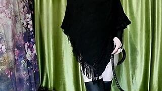 Cute demon boy Eronekokun performs a masturbation trick for bad girls in this roleplay!