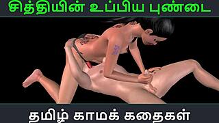 Tamil audio sex story - chithiyin uppiya pundai - animated cartoon 3d porn video of indian girl sexual fun