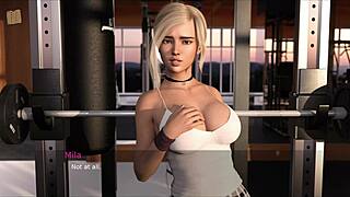 summers gone 43 - big tits blonde in gym ass scene