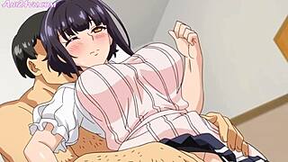 Tanetsuke ojisan hentai animation with raw creampie action