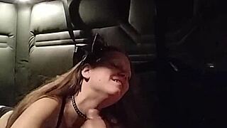 Kitty Performs Blowjob With Buttplug In Ass During BDSM Session