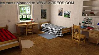 She feels thrill as burglar steals pleasure from cute university girl with big boobs.