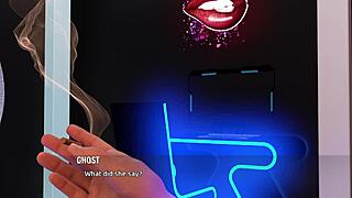 What’s behind Movie Night with Cute Busty Blonde in 3D Triangle 20?