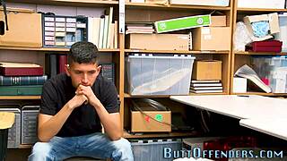 Gay Teen 18+ Caught Giving Blowjob and Riding Cop's Cock in Interracial Hardcore