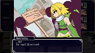 elf girl in hentai takes two cocks roughly, deepthroat and all