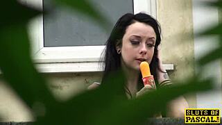 Spanked British slut rides hard in kinky cowgirl action.