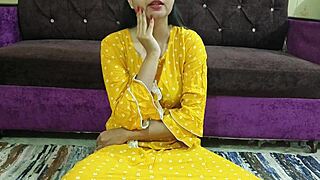 Beautiful Indian bhabi forces devar into dirty talk and rough sex in field