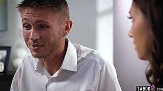 stepbrother blackmails pregnant maya woulfe into secret sex