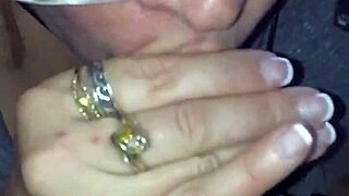 This bbw couple enjoys a slow-motion blowjob and cumshot session together.