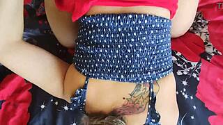 hey, sucking my dick right after my period ends, that red vagina still wet and ready for more 😏