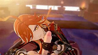 Anime cartoon video featuring 3d characters