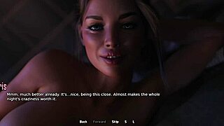 Interracial double penetration in a 3D animated porn game