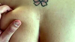 Stepmother's big natural tits and lingerie seduction
