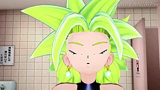 Pov lesbian slut tries monster dick for first time in dragon ball hentai