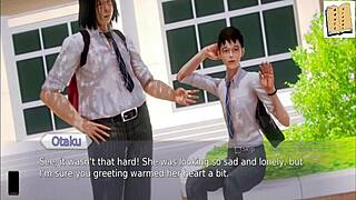 Exploring the world of Academy 74 in this anime hentai game adaptation.