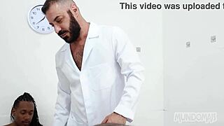 The masseur begins his first session at the spa.