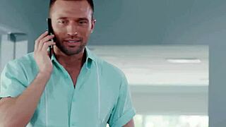 Hot interracial gay threesome with bodybuilders and big cocks.