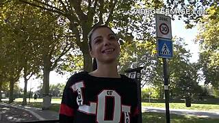 Teen first anal porn casting with shy assfucking and toys!