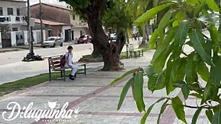 I invited the young guy after school to fuck in my apartment