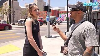Hawk Tuah! Blonde College Teen 18+ Gives Street Interview Blowjob and Deepthroat. Wanna See More?