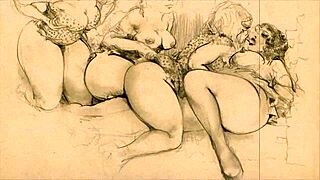 Exploring a classic vintage erotic illustration
