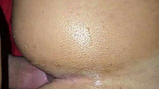 Amateur feels intense pleasure during passionate anal assfucking session