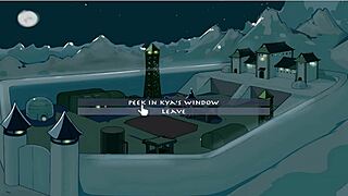 Busty Korra gives a handjob in the Four Element Trainer game.