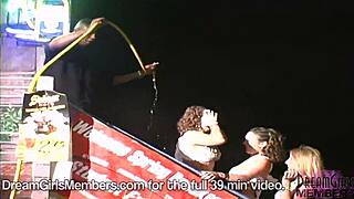 College girls flash during spring break