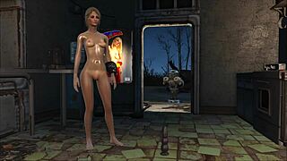 in fallout 4, katsu uses a dildo in this sex adventure.