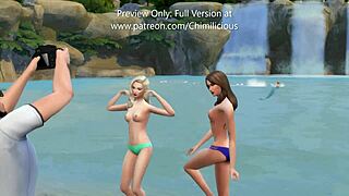 Alluring Teen Brunette Takes a Steamy Shower in Sensual Solo Moment