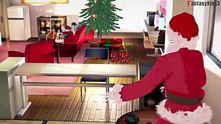 Helen Parr As Elastigirl Sucks The Wrong Santa In See-Through Hentai Full Movie! 😏