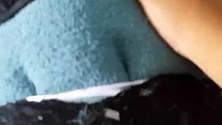 I'm debuting the used lingerie my aunt gave me, showing off my big tits and pussy for anal fucking.