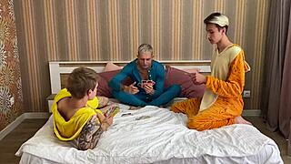 Bold Pajama Party Turns Into Hardcore Guy-On-Guy Action