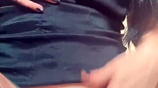 Goth Babe with Huge Lips Shows Off Big Ass While Masturbating