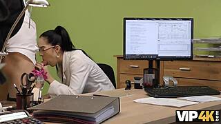 Vip4k Agent Approves Credit of Brunette Nympho for Hot Sex Action