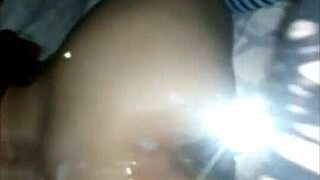 Crossdresser Spills Cum on Big-Assed Latina's Buttocks in Hot Scene