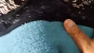 I'm debuting the used lingerie my aunt gave me, showing off my big tits and pussy for anal fucking.